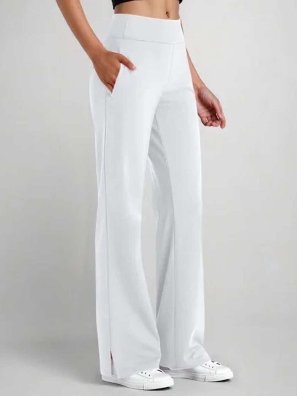 White Yoga Pants Size L